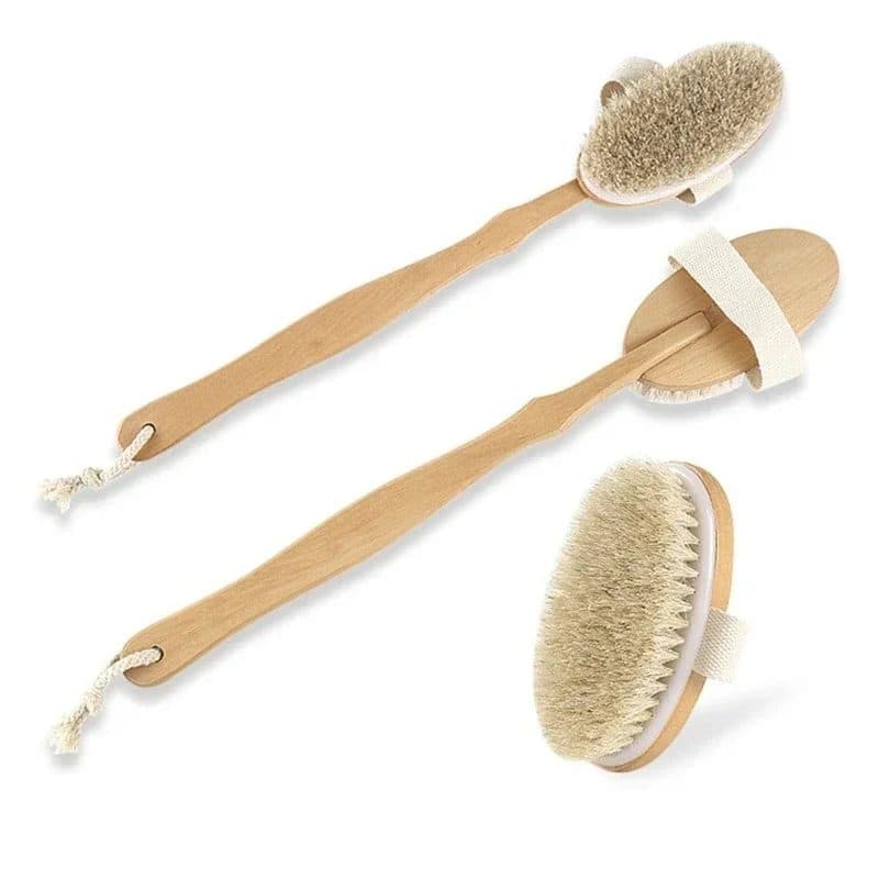 Natural Bristle Body Brush 4
