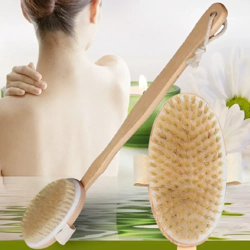 Natural Bristle Body Brush 2