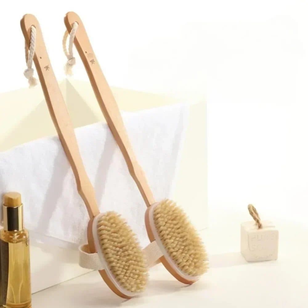 Natural Bristle Body Brush 3